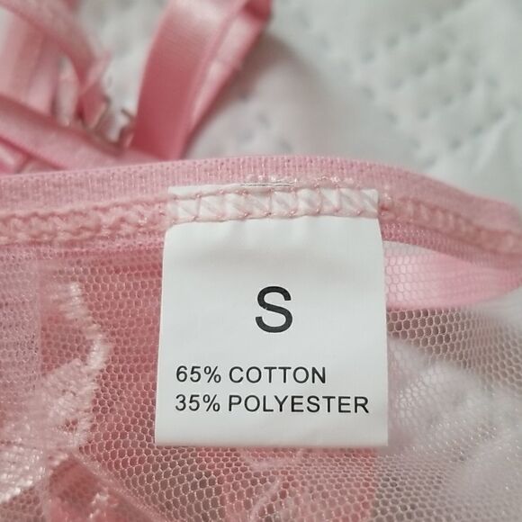 Sexy Pink flower sexy  Bra Lingerie Small - Picture 9 of 10